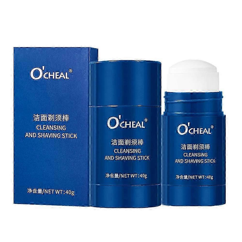 2025 Cleansing Shaving Stick for Men foam Soft Beard Shaving Cream Gel 40g