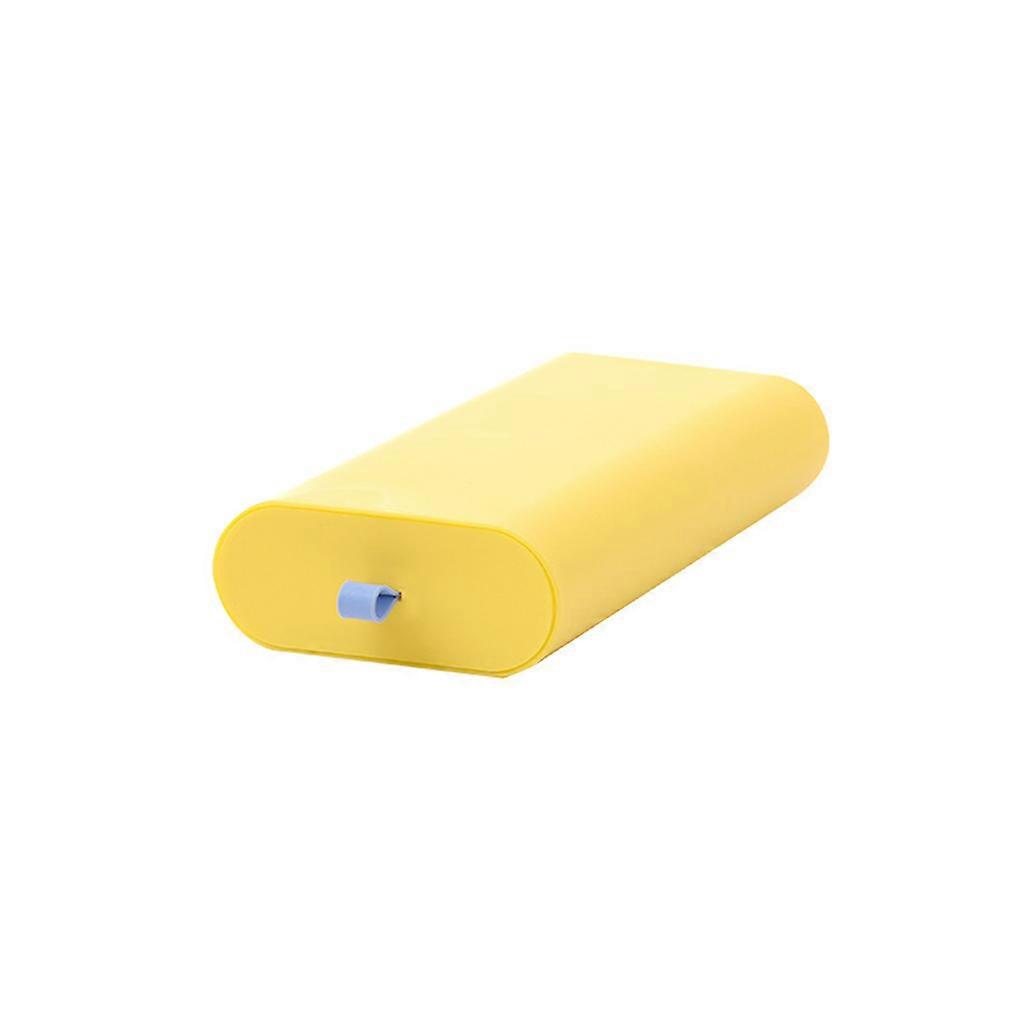 Practical Storage Rack with Handles 2 Sizes 4 Colors to Choose Can Be Used Under or on the Table Convenient to Install S Yellow