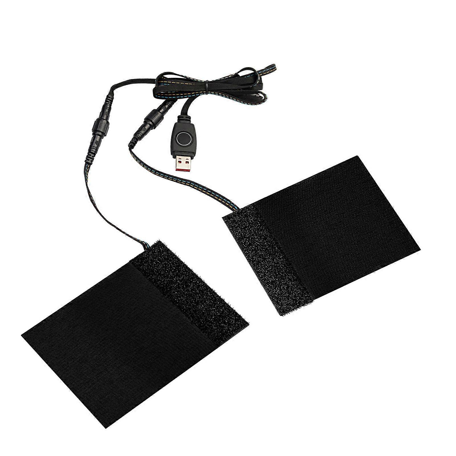 Handlebar Warmer, Heated Grips,Motorcycle Handlebar Warmer USB Heated Grips 3 Levels Anti‑Slip Replacement for 12.8x10cm