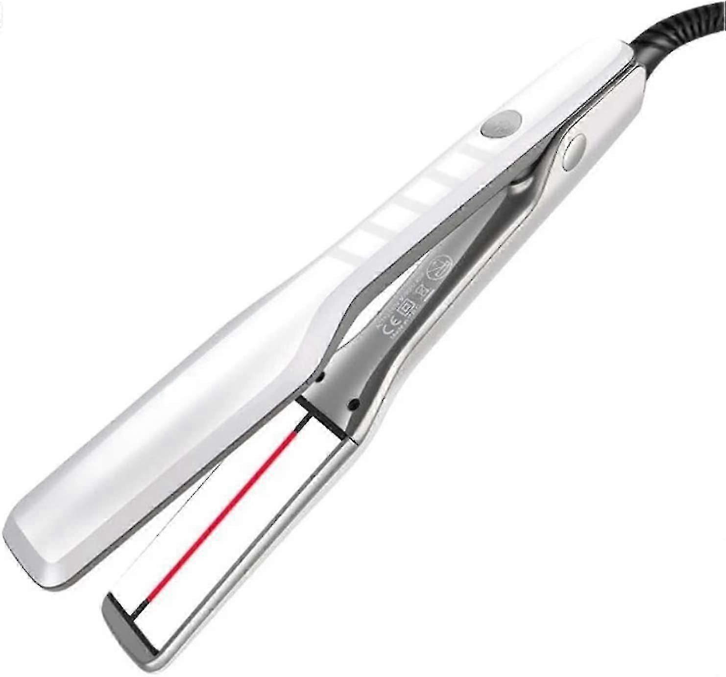 Hair straightener and curling iron 2 in 1 Ceramic ION Negative Iron Infrared(Silver)