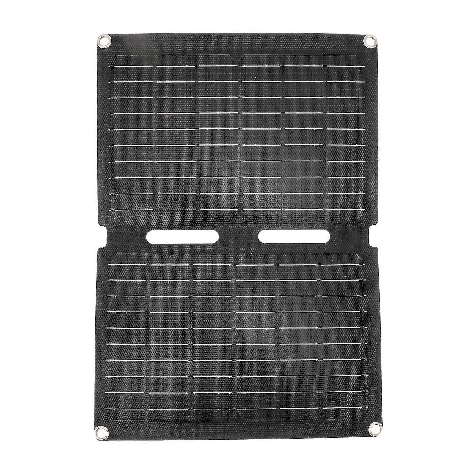 Folding Solar Panel Charger Kit 40W Monocrystalline Silicon ETFE Waterproof Solar Panel with Dual Output USB Port for Outdoor Emergency RV Camping 