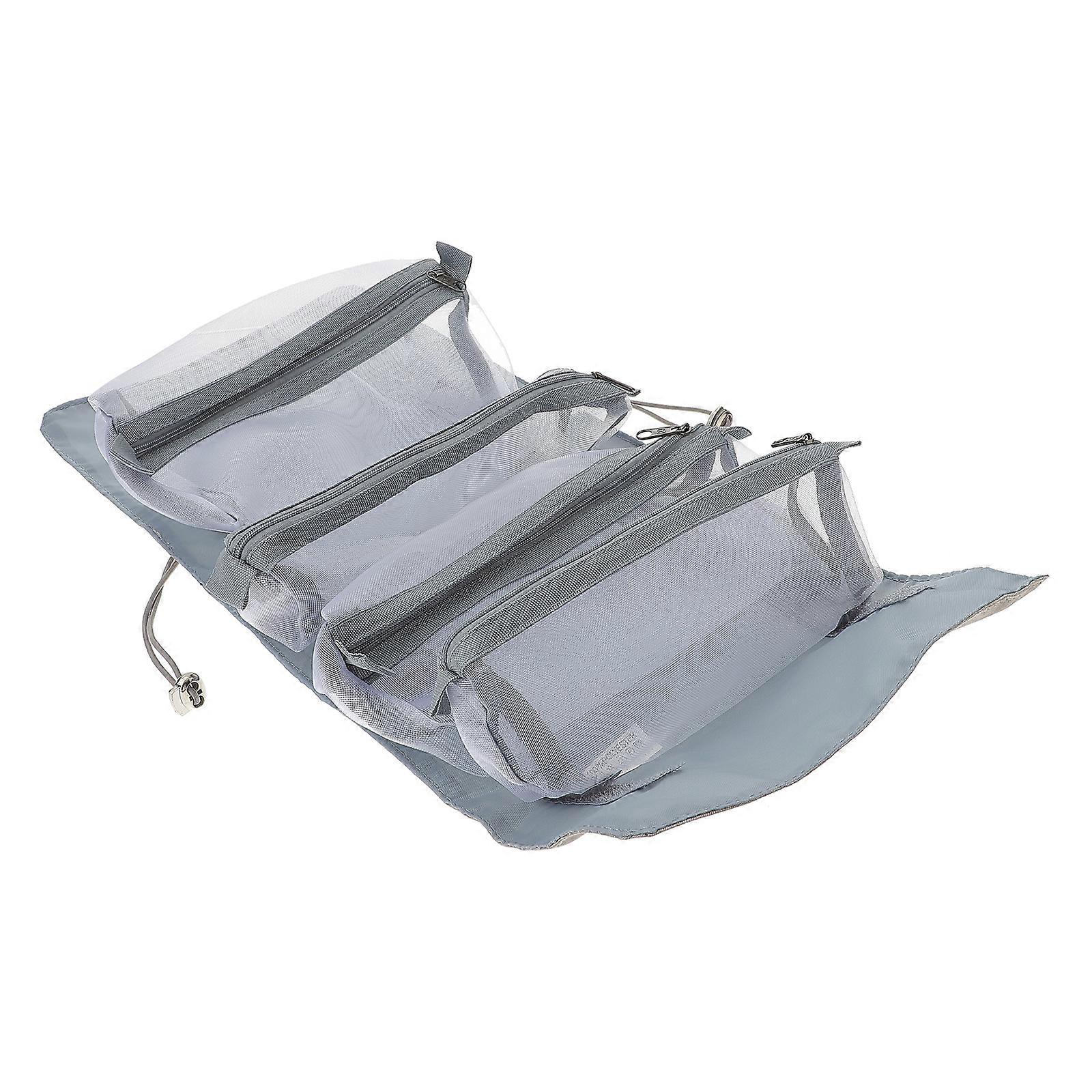 Multi-Purpose Travel Makeup Bag, Combining Portability and Spacious Interior Layout