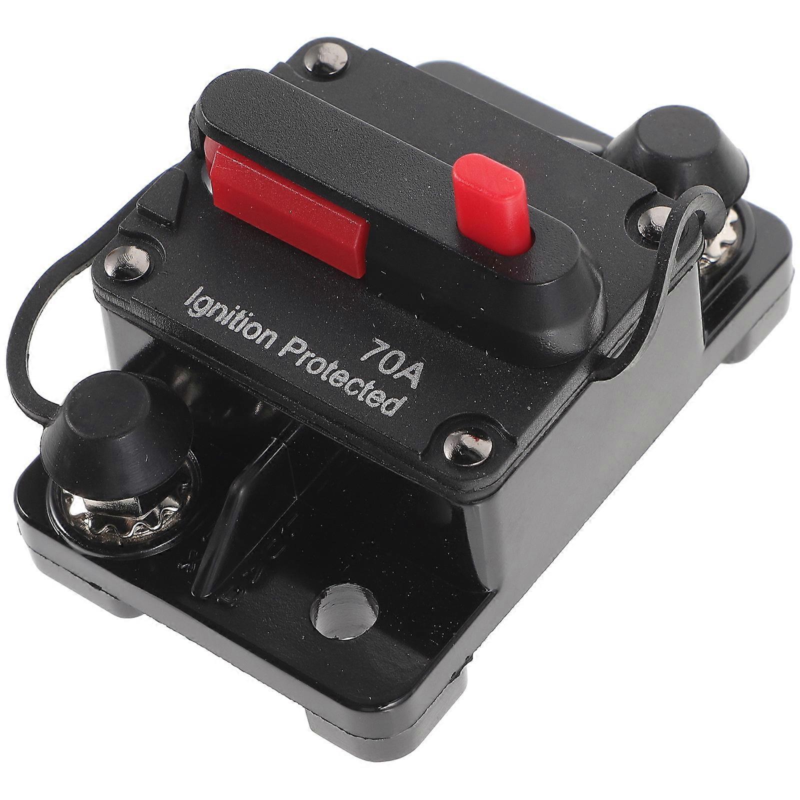 12V Auto Reset Circuit Breaker for Truck, RV, Trailer – Reliable Overload Protection with Manual Reset Function