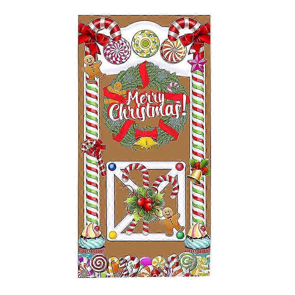 Christmas curtain, party background flags 2025