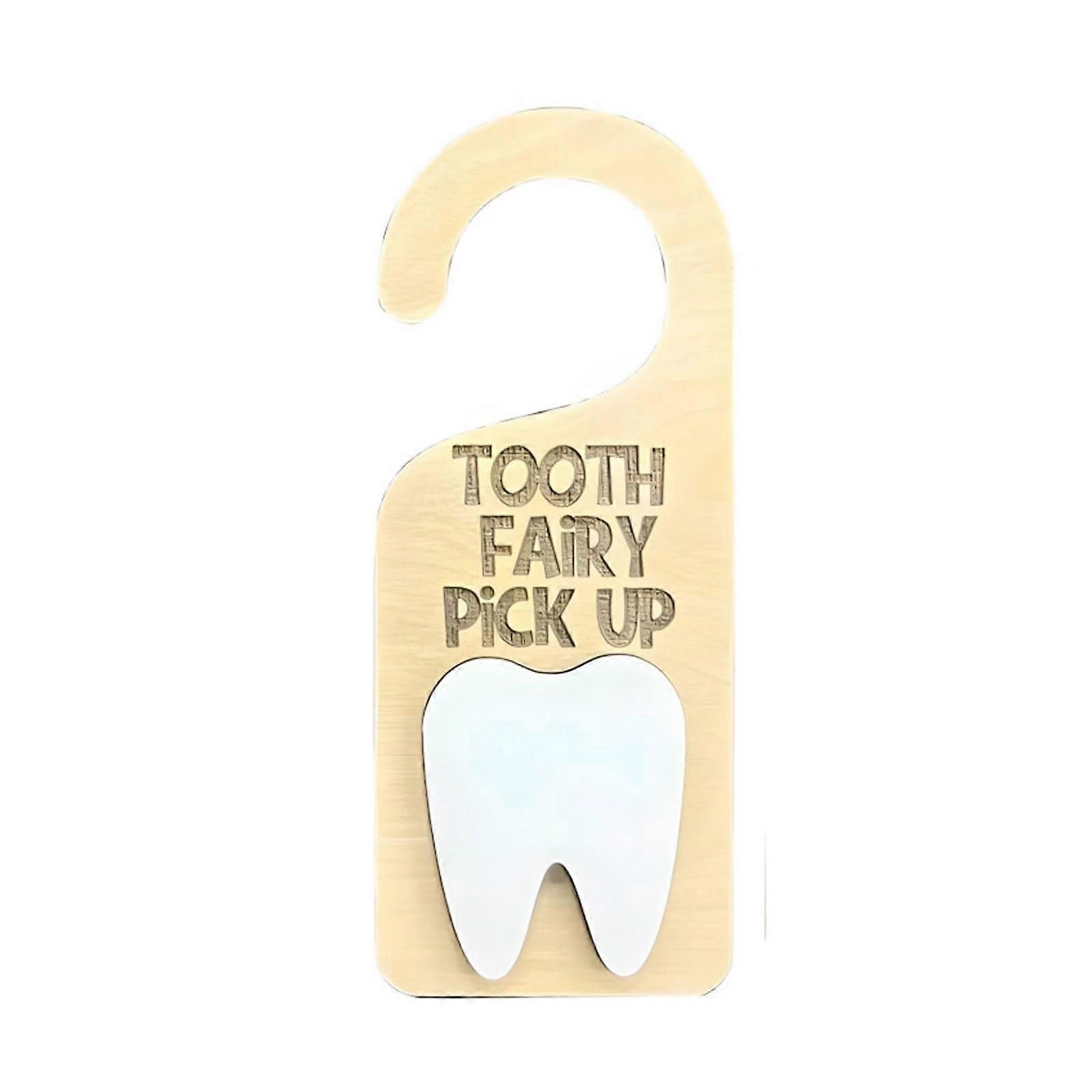Pick Up Box door hanger child child encourage room decoration wooden tooth door hanger 23 x 9 cm