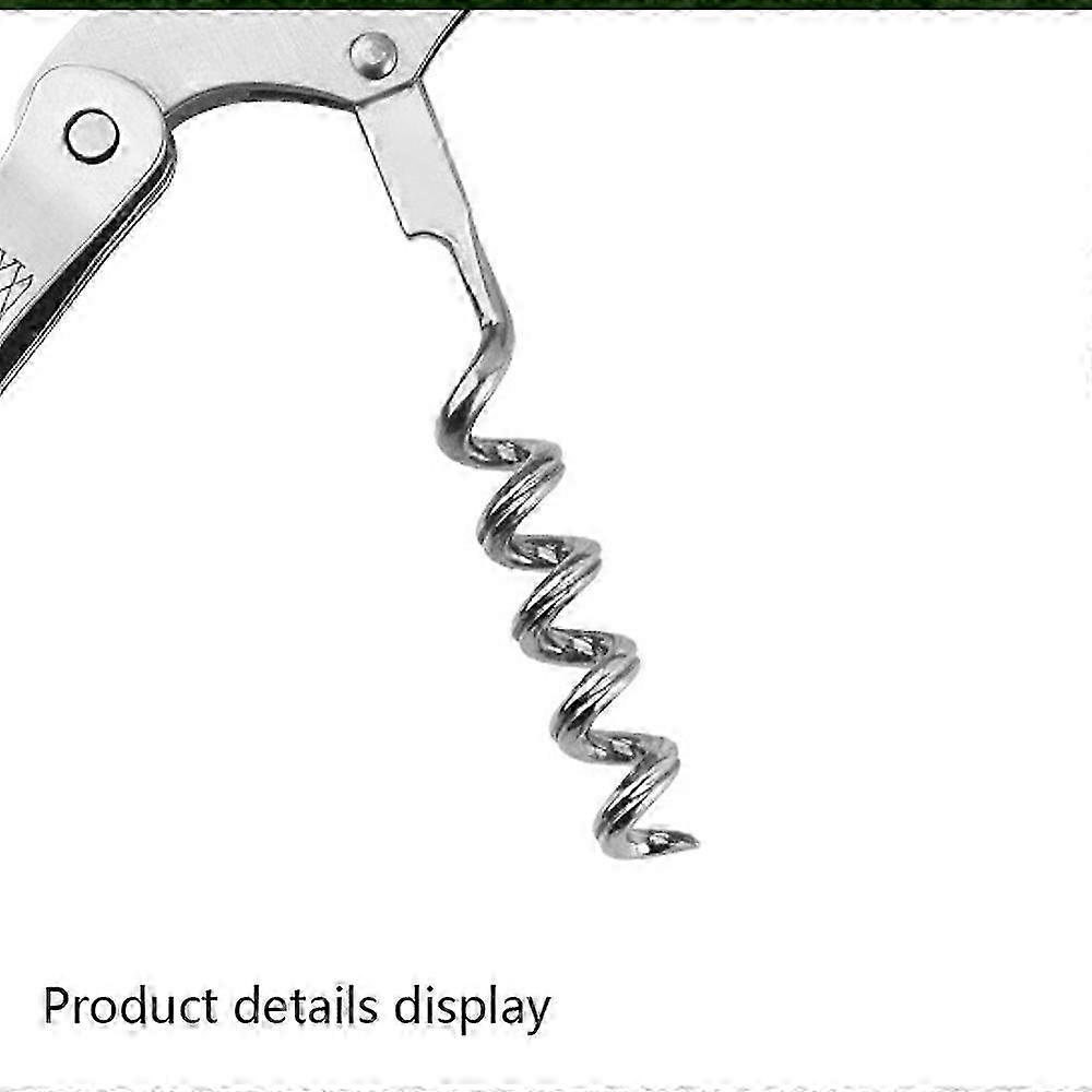 Wine Opener - Bottle Opener with Foil Cutter - Bottle Opener for Waiters, Bartenders, and Home