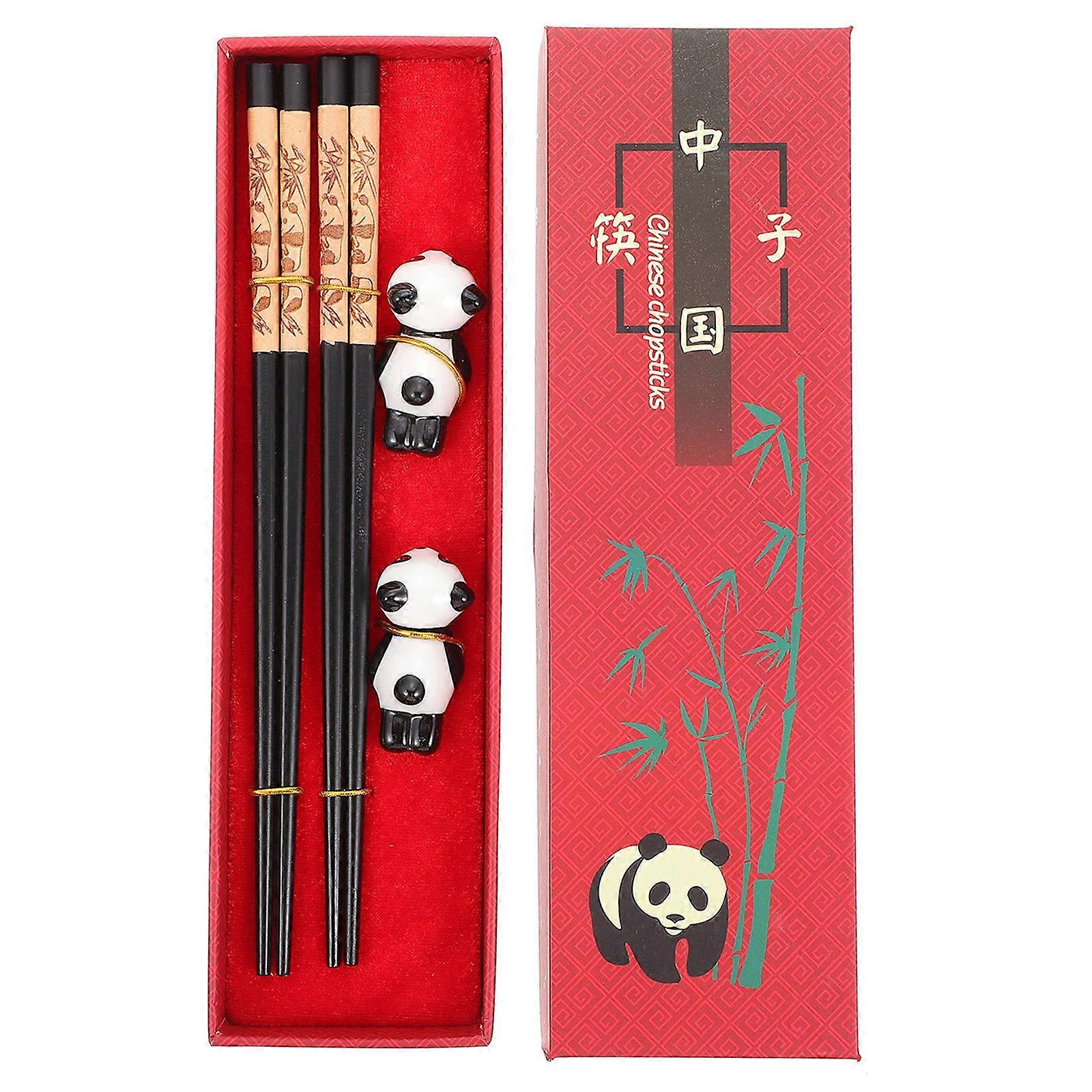 Portable Chopstick Holders Reusable Wood Chopsticks For All Consumers Home Tableware Keep Clean 1Set