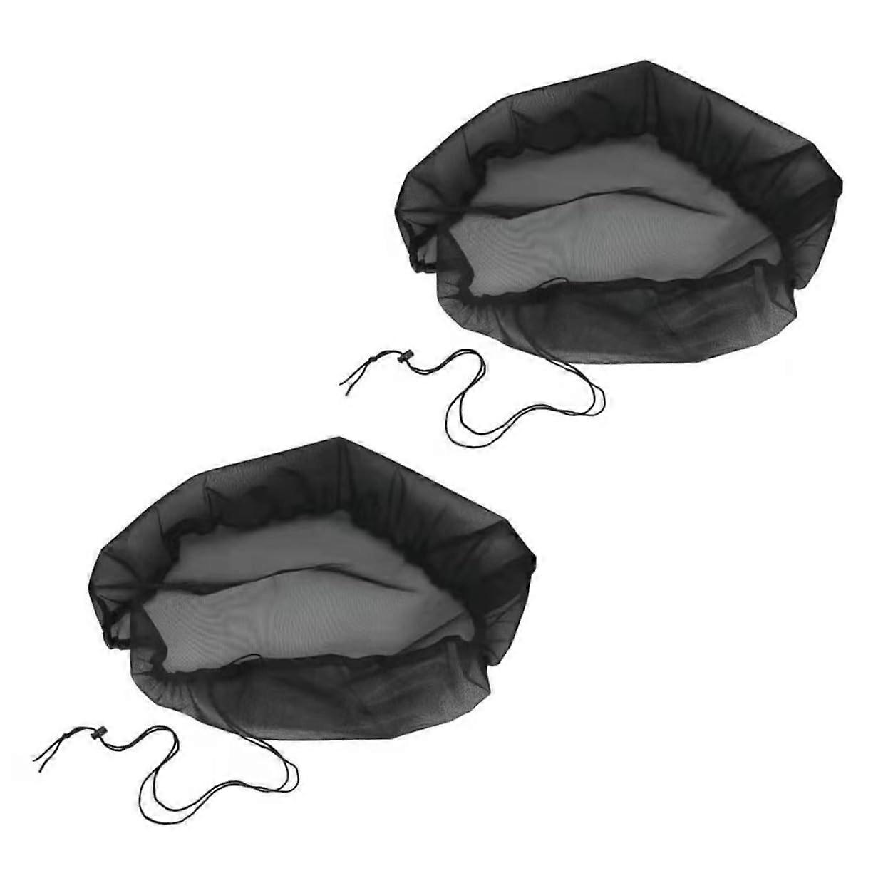 Rain Cover Pack of 2 Water Tank Mesh Covers with Drawstring for Outdoor Buckets - Durable UV Resistant Netting