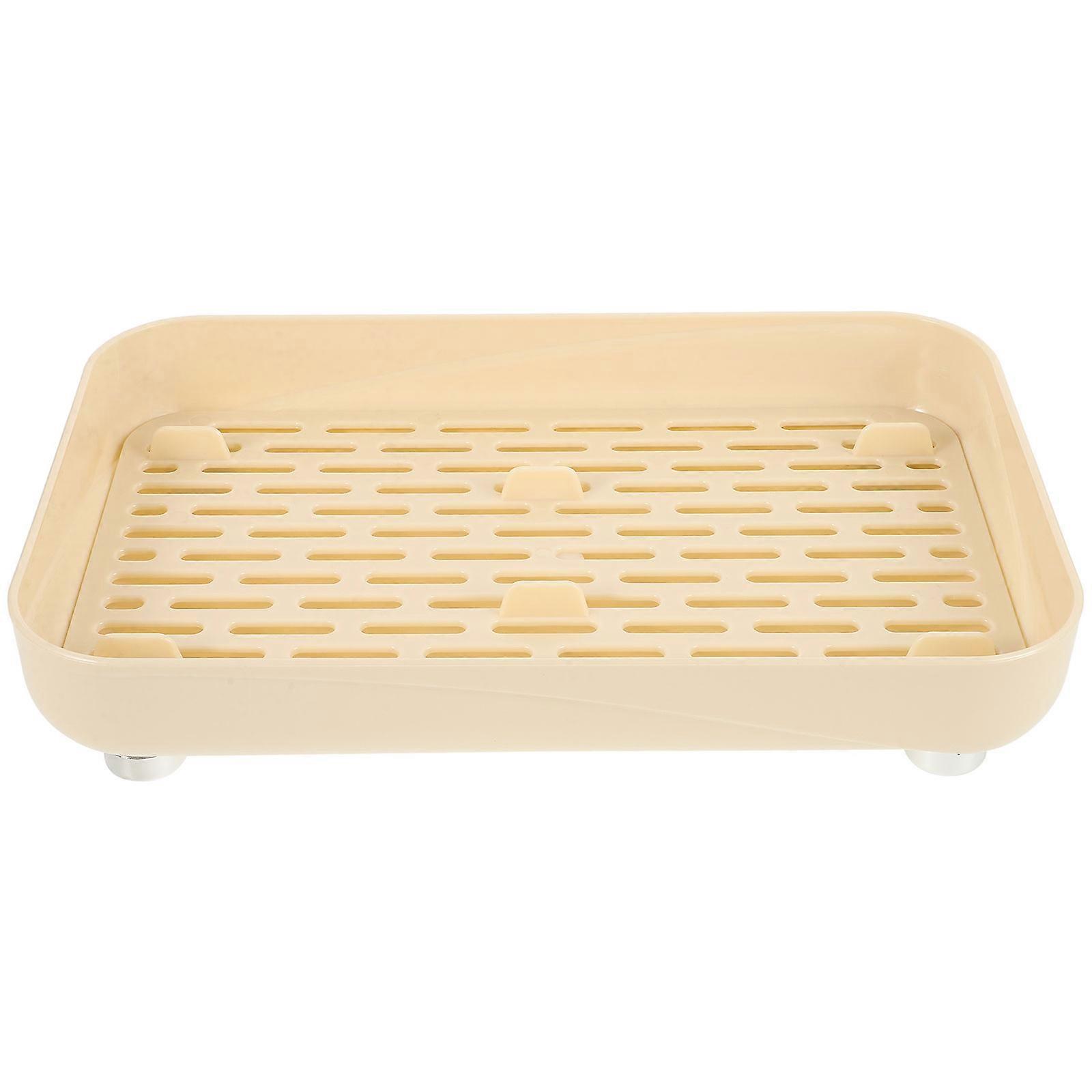 Dish Organizer Multipurpose Style Kitchen Tableware Rack White 3300X2100X650cm 1Pc