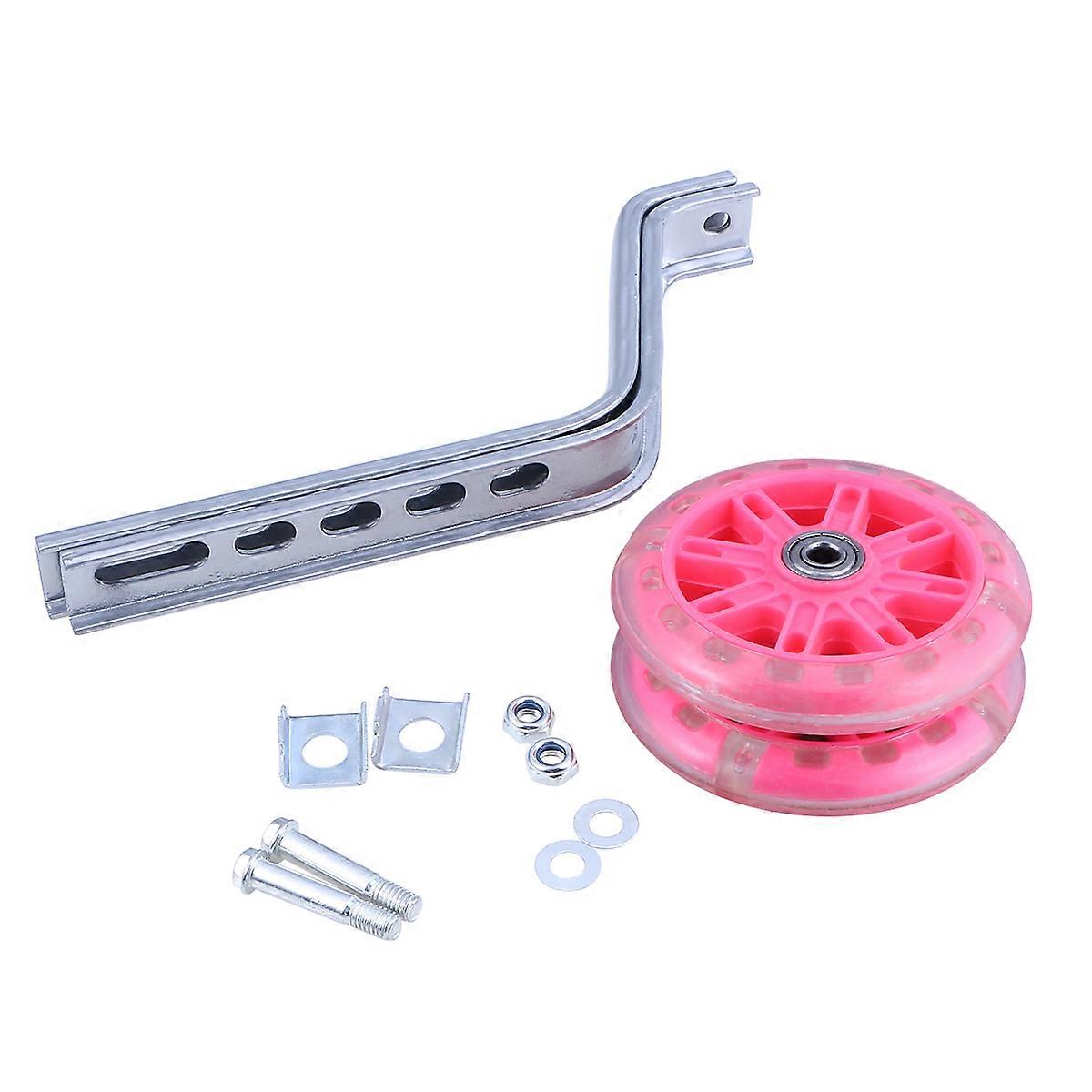 Silent Flashing Bike Training Wheels Balance Auxiliary Stabilisers Durable UV Resistant Material Compatible With Bicycles Safe Cycling Support