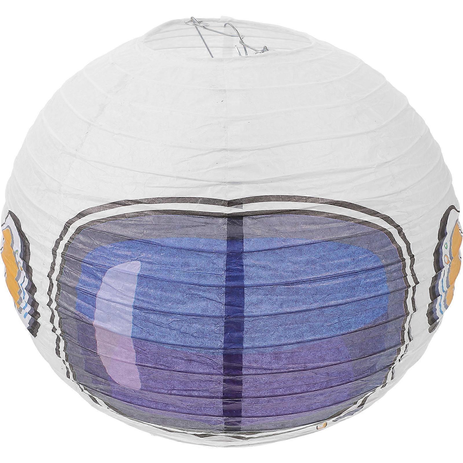 Paper Lantern Decor Cartoon Paper Lantern For Children Space Themed Events Rocket Shape 30x30x30cm 1Pcs