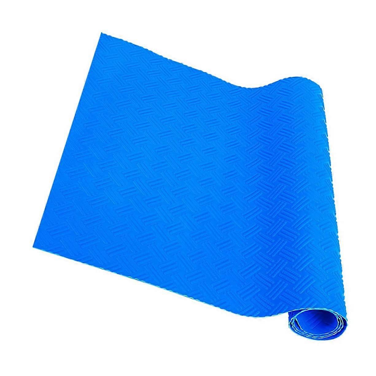 Non-Slip Pool Ladder Mat for Above-Ground Pools, Wave Pattern, Durable Waterproof Design, Ideal for Pool Steps