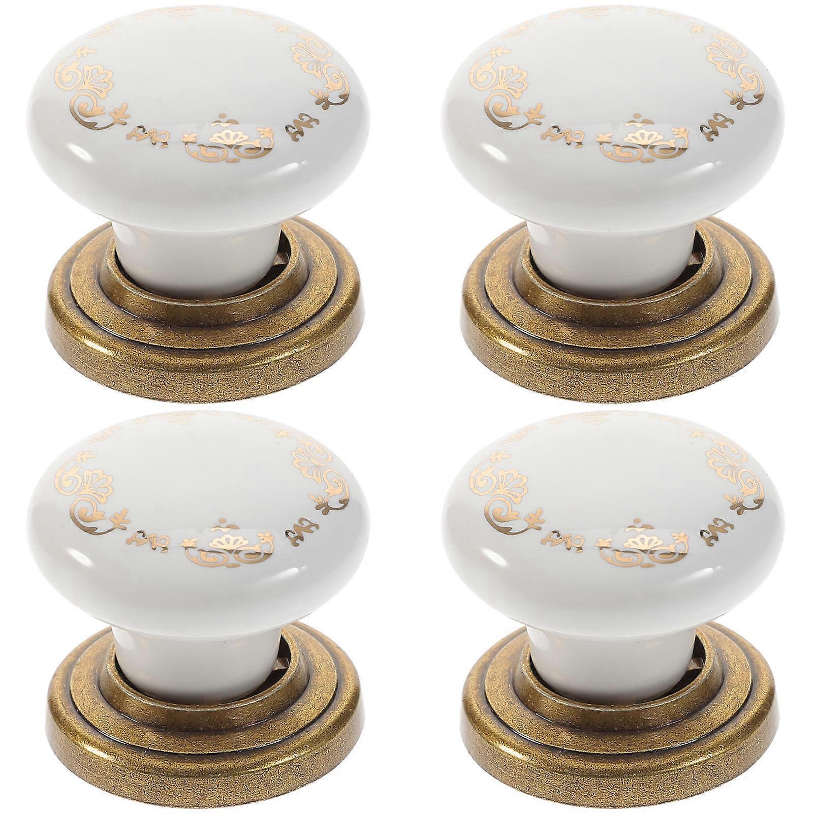Kitchen Cabinet Hardware Round Knob Stylish Appearance 4x4x3CM 4Pcs