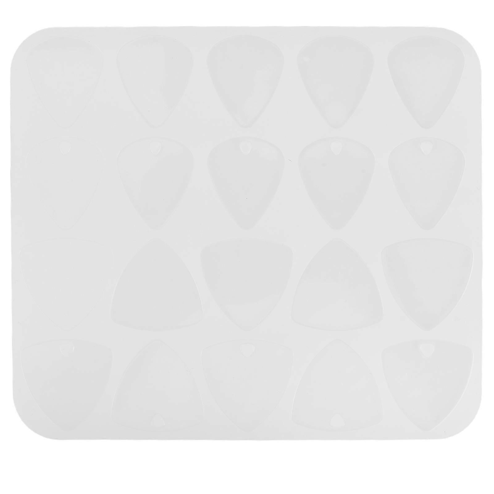 Triangle Resin Epoxy Casting Molds for Guitar Picks, Earrings, Keychains, and Pendant Making – Silicone Mold Supplies for DIY Crafts