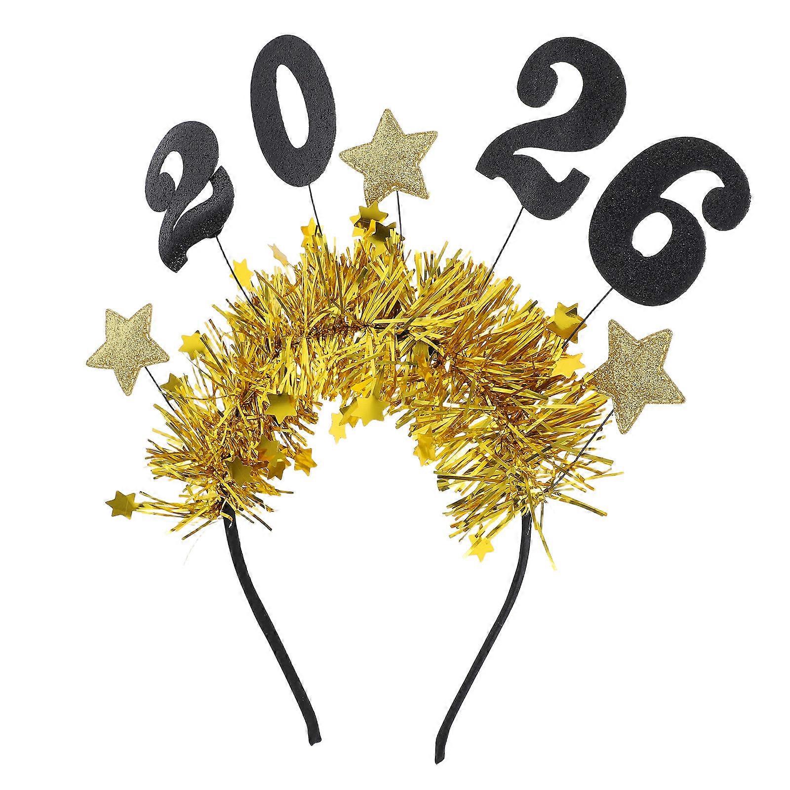 New Year Accessories Stylish Enhancement Headband For Adults Cloth Material 23.00X22.00X0.60CM New Year Parties 1Set