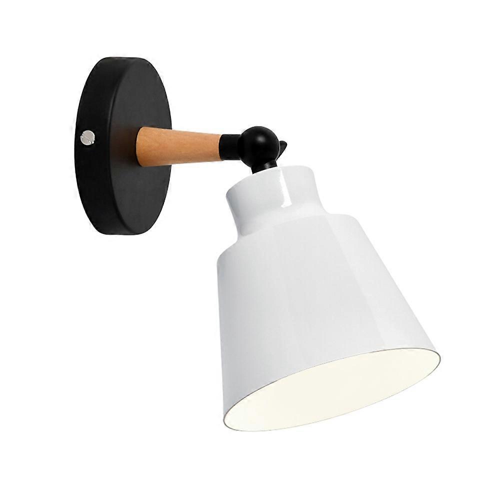 White Wall Lamp Wooden Corridor Lamp for Lighting Use 1Pcs Modern Design