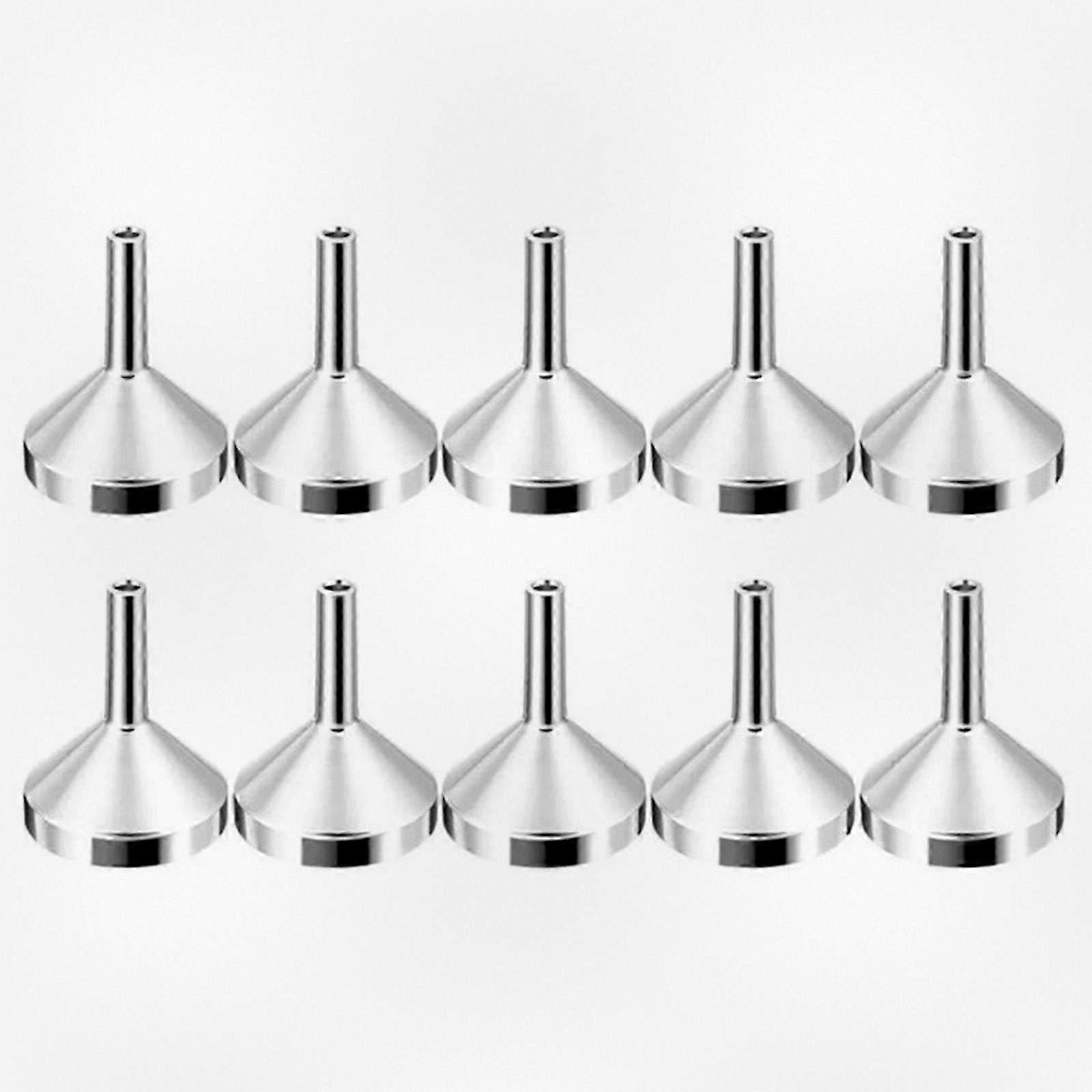 10-Pack Small Portable Funnels for Liquid Transfer, Perfume Decanting into Travel Bottles, Efficient Leak-Proof Design