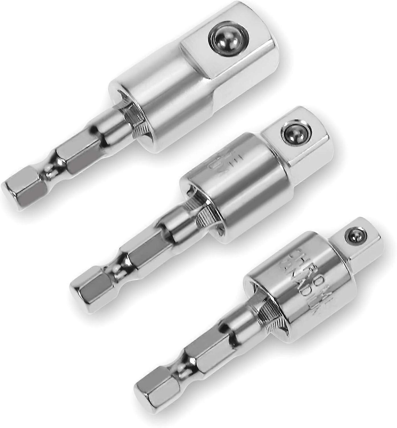 Electric Drill Socket Adapter Set, Universal 360 Degree Rotary Socket Set, Socket Adapter - Drill 1/