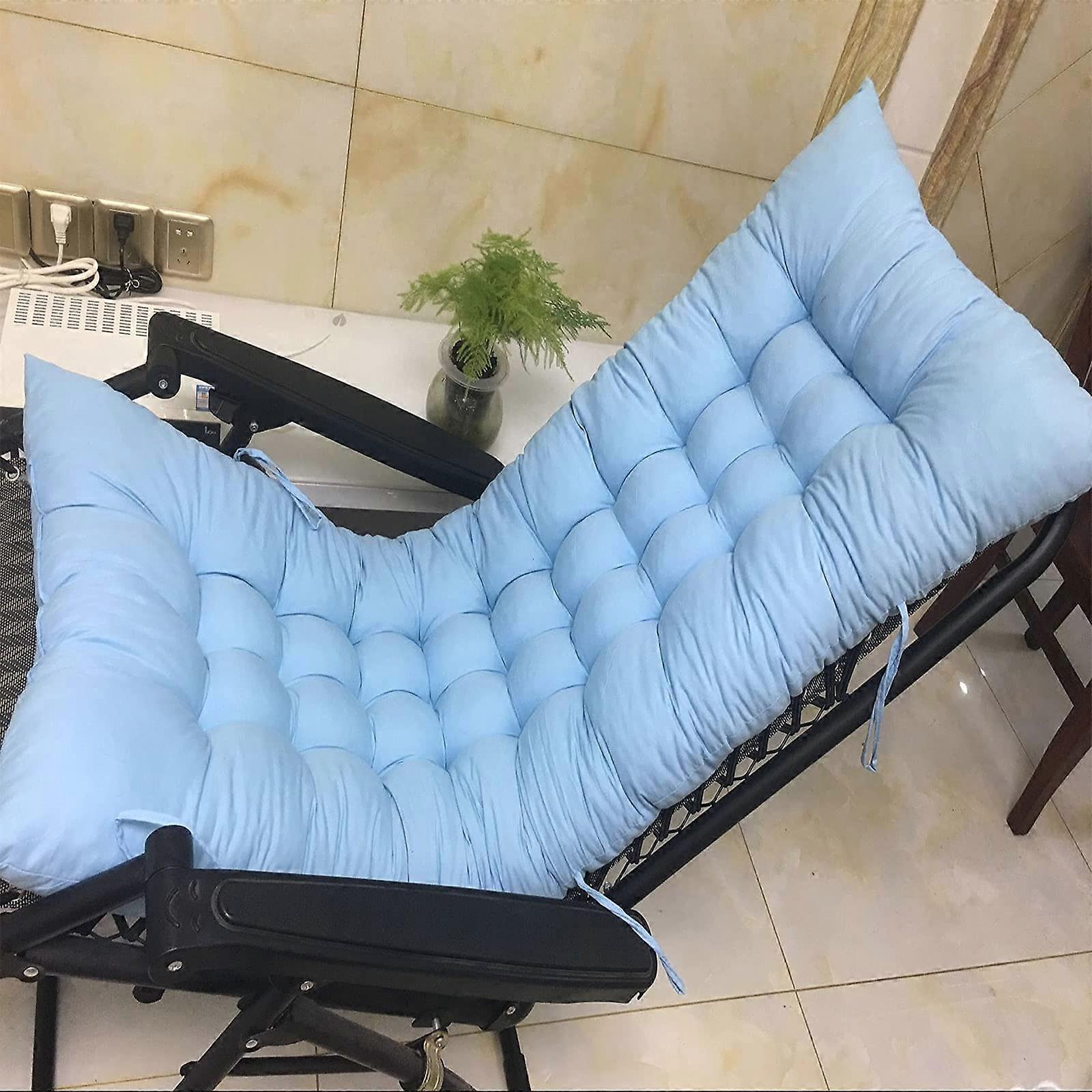 8 cm thick garden lounging mat, rectangular, soft cushion for loungers and chairs