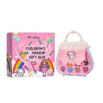 2pcs Wiieey Kinder Make-up Geschenkbox Kinder spielen Spaß Mädchen Make-up Lippenstift Lidschatten Make-up Set Geschenkbox