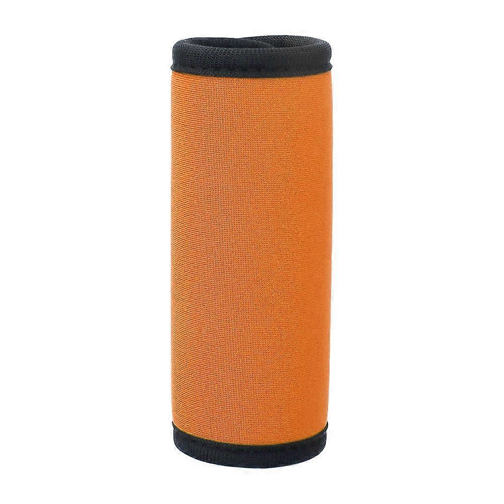 Neoprene Soft Luggage Box Car Door Handle Cover Wrap Grips Suitcase Travel Tags(Orange)