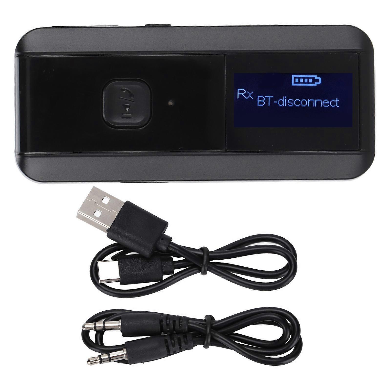 C29 Bluetooth 5.0 Transmitter Receiver 2 IN 1 LED Display Wireless Bluetooth Adapter