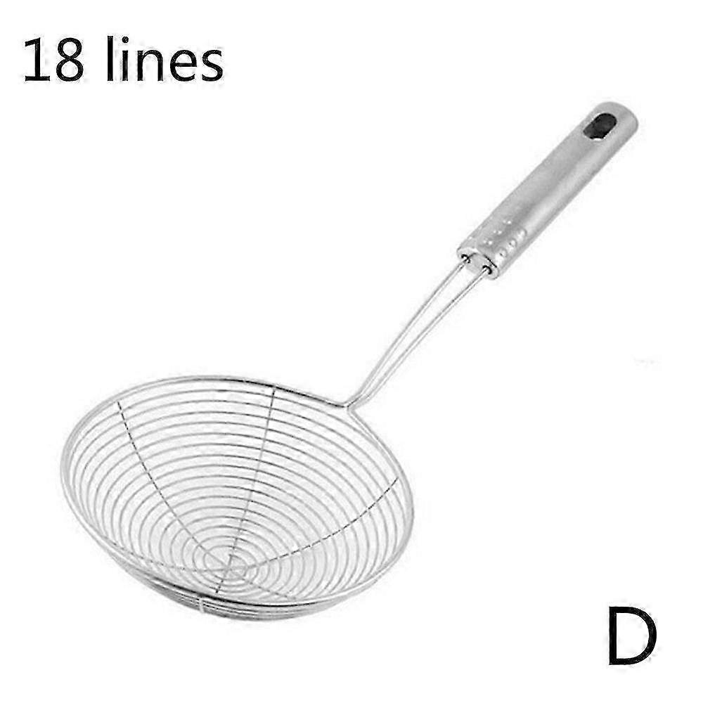 Oval Skimmer Strainer Ladle Cookware for Kitchen Use with Steel Filter Colander