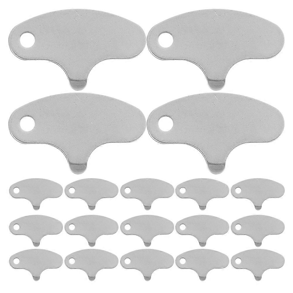 Stainless Steel Nut Crackers Portable Use Chestnut Walnut Opener Silver 3.80X2.30X0.20CM Crack Nuts 20Pcs