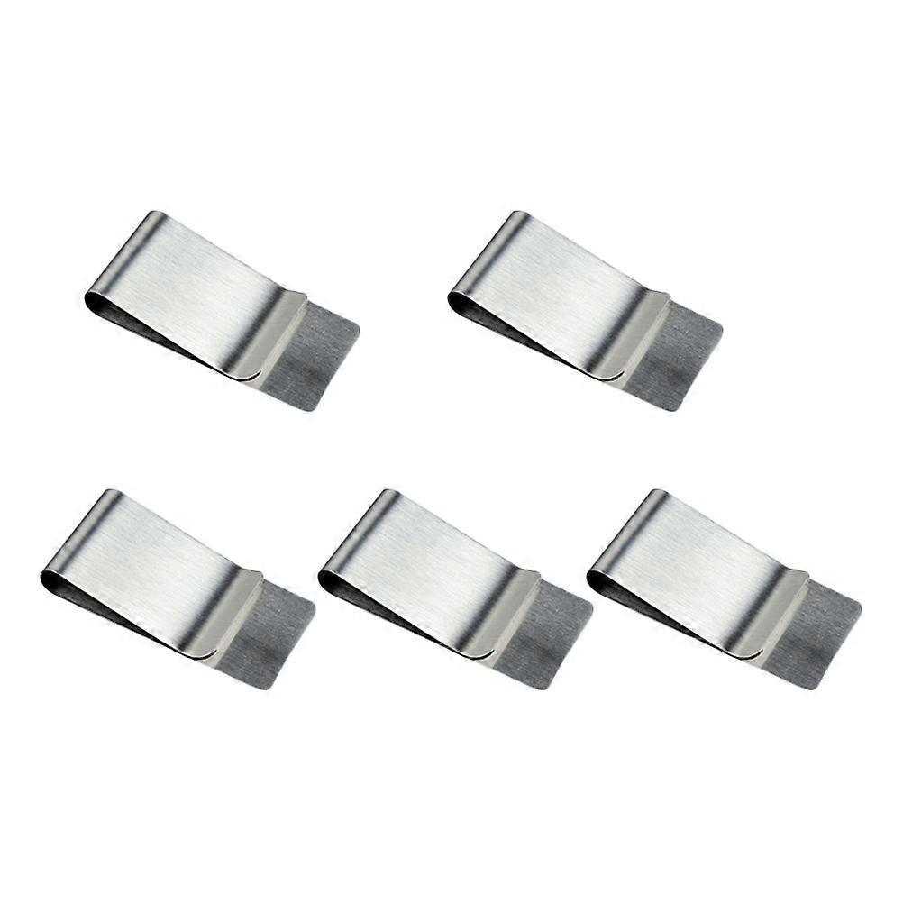 بيل كليب سليم محفظة المشبك الفولاذ المقاوم للصدأ مجلد المال للنساء 10 قطع