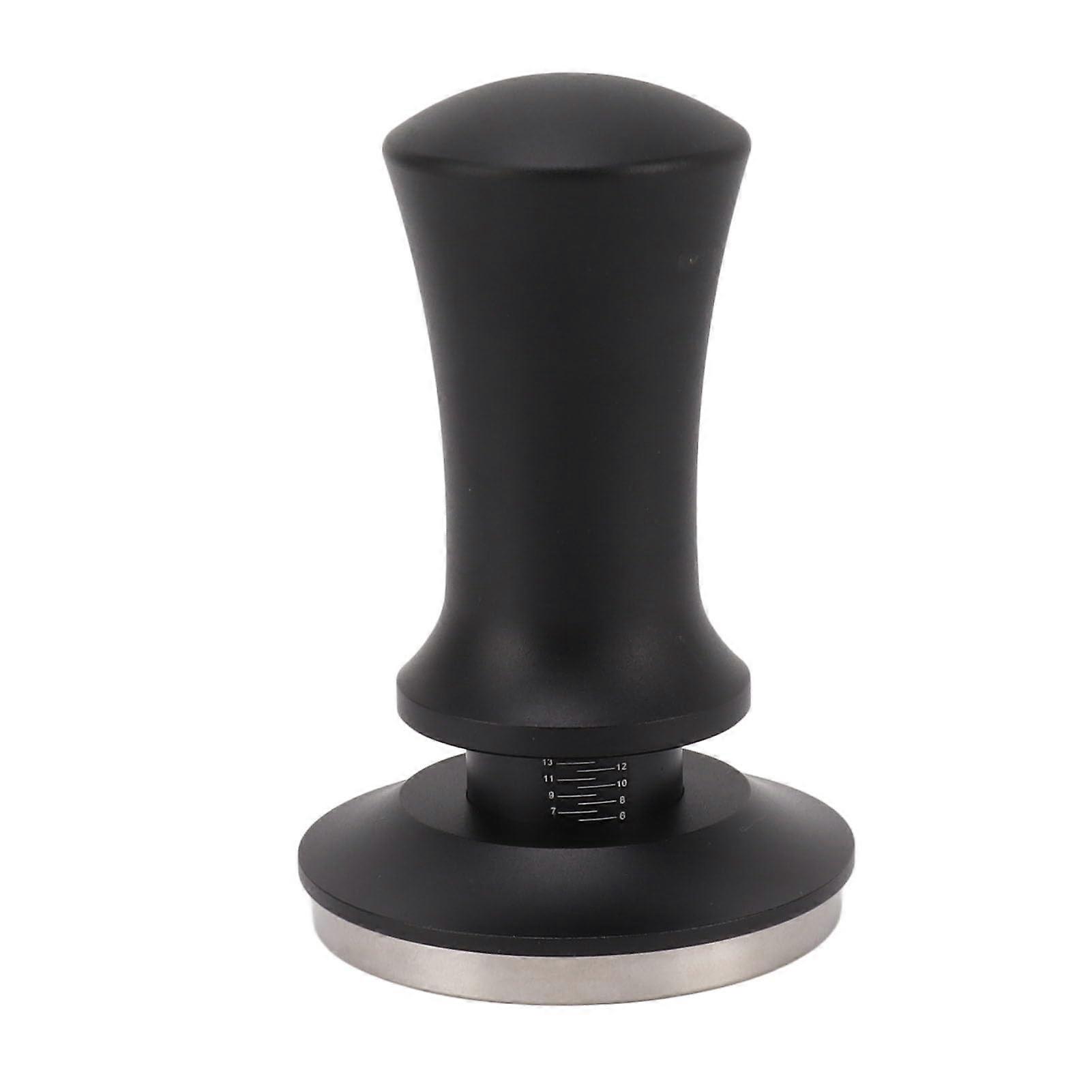 Coffee Tamper, Aluminum Alloy, Stainless Steel, SpringPowderTamping Tool with Constant Pressure and Precise Scale, Even Extraction (58MM)