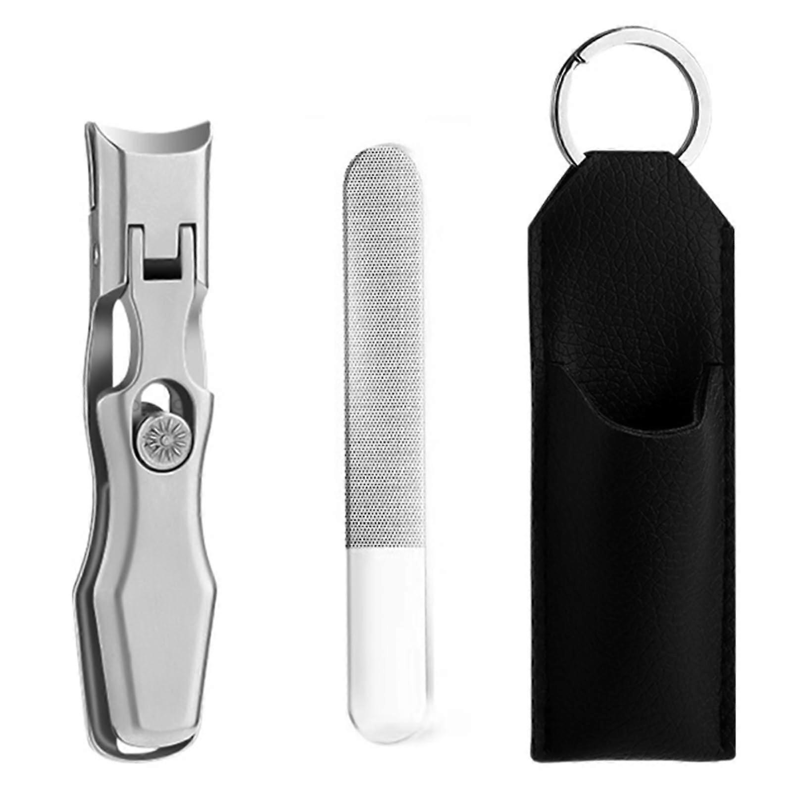 Stainless Steel Toenail Clipper with Nail File, Large Opening Nail Clipper for Daily Use Ref: 7917
