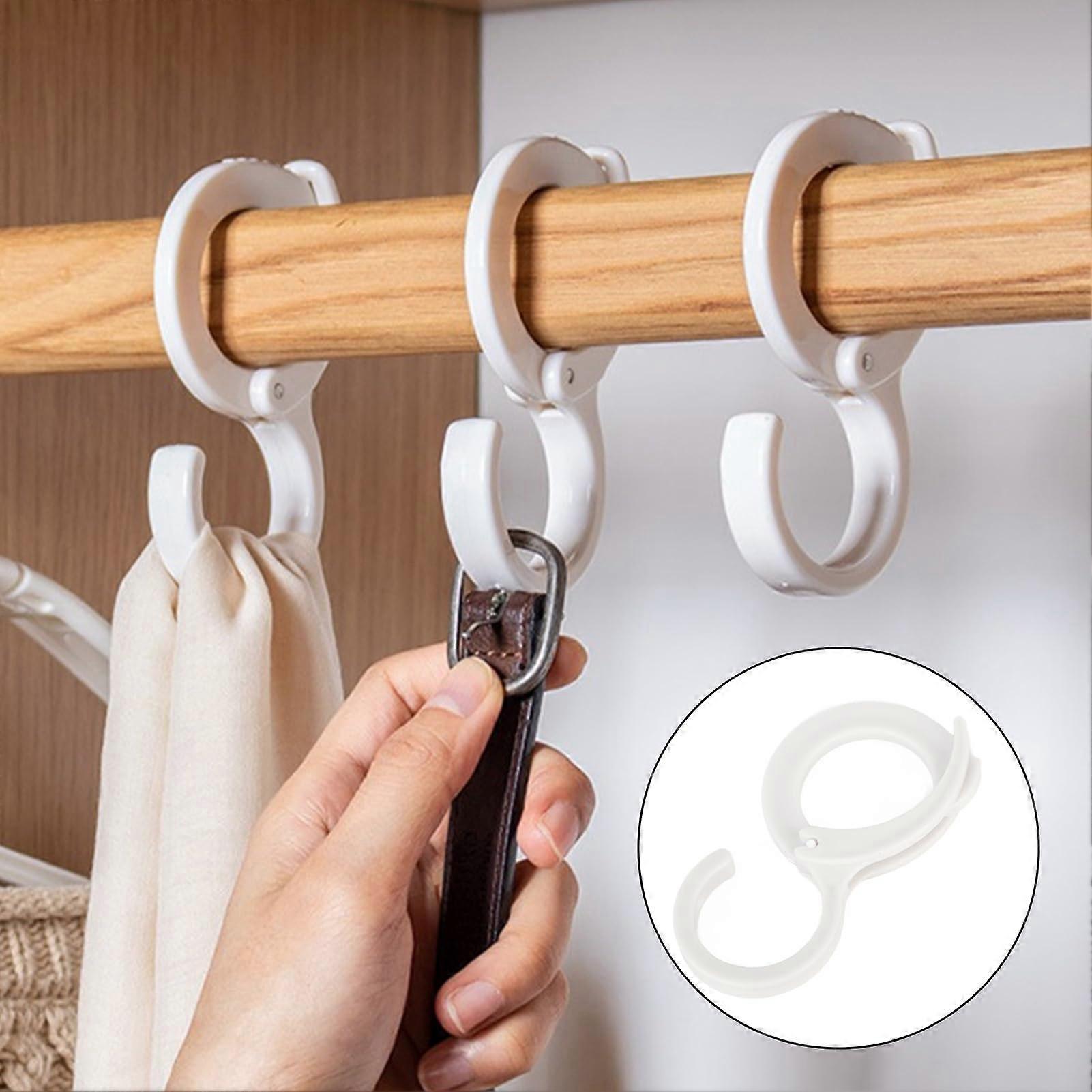 Adjustable S-Shaped Locking Hooks, Heavy-Duty Hanging Hooks for Kitchen and Bathroom, Multi-Room Storage Organizer, Easy Install