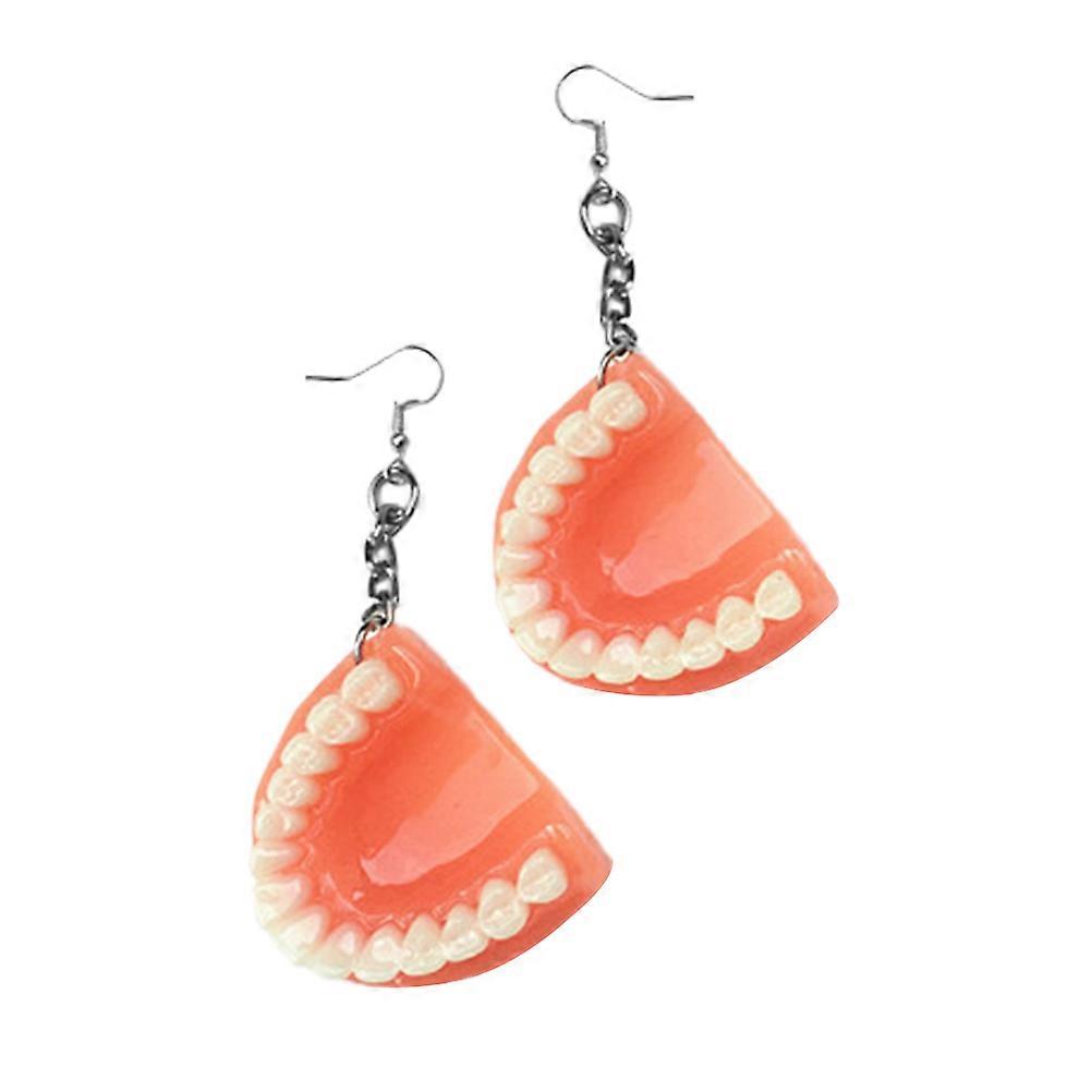 Funky Earrings Pink Plastic Exaggerated Anniversary Accessory 1Pair