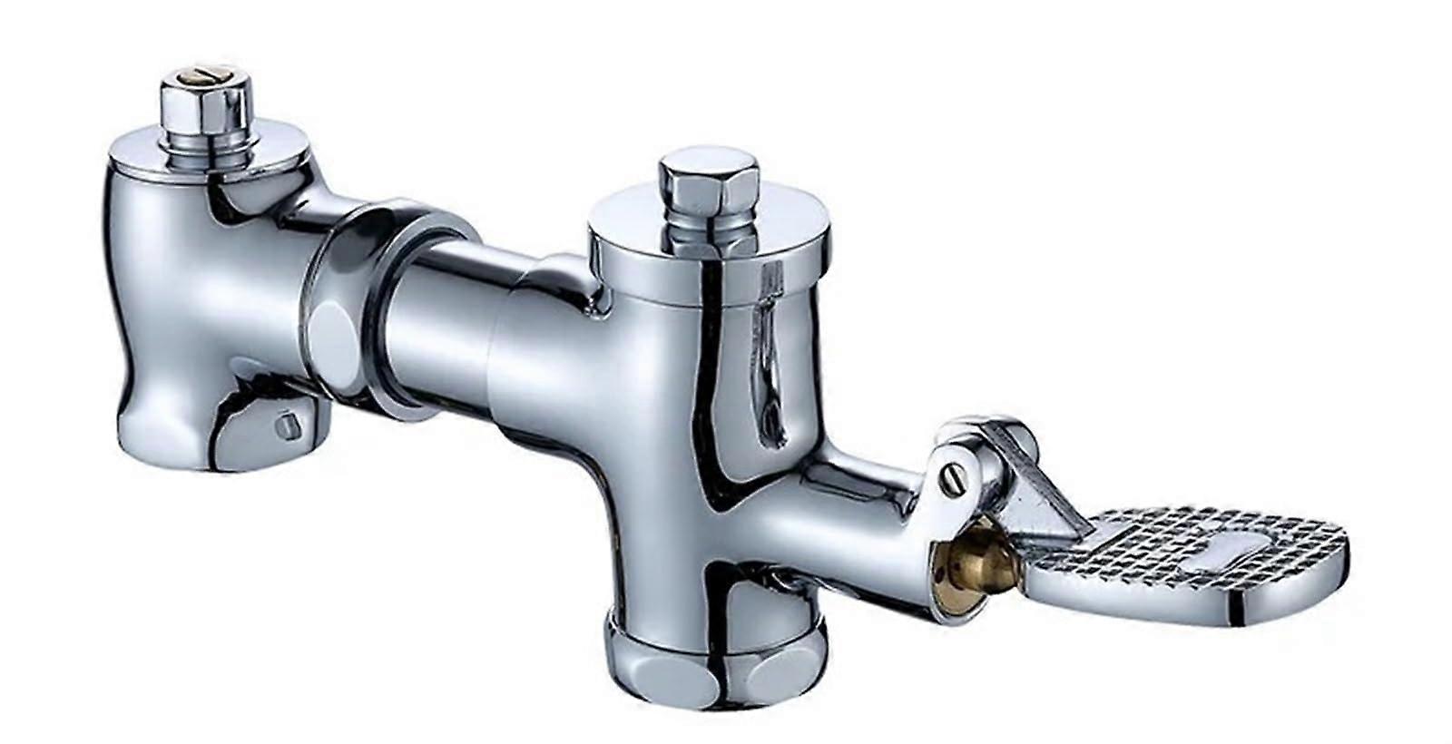 Rest Room Flush Valve Foot Control Switch for Hospital Hotel Medical Laboratory Basin Faucet Pedal Toilet Fixture Scalable Style