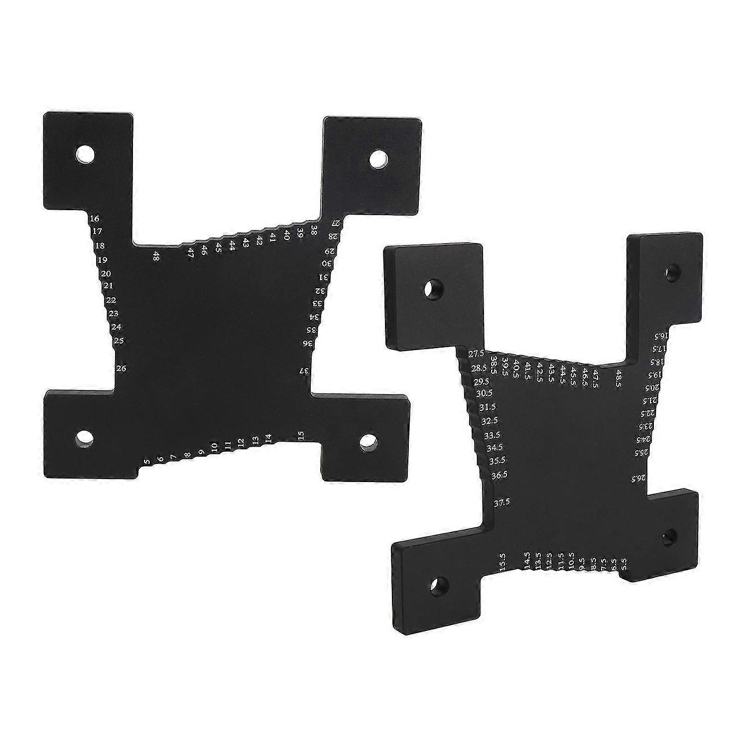 2Pcs Height Gauge Aluminum Alloy Metric Scale Cutting Depth Measurement Tool for Saw Blade