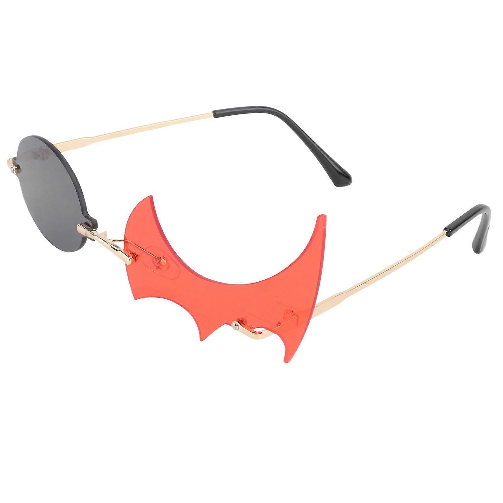 1 Pair Unique Fire Flame Sunglasses Polygonal Design Gift