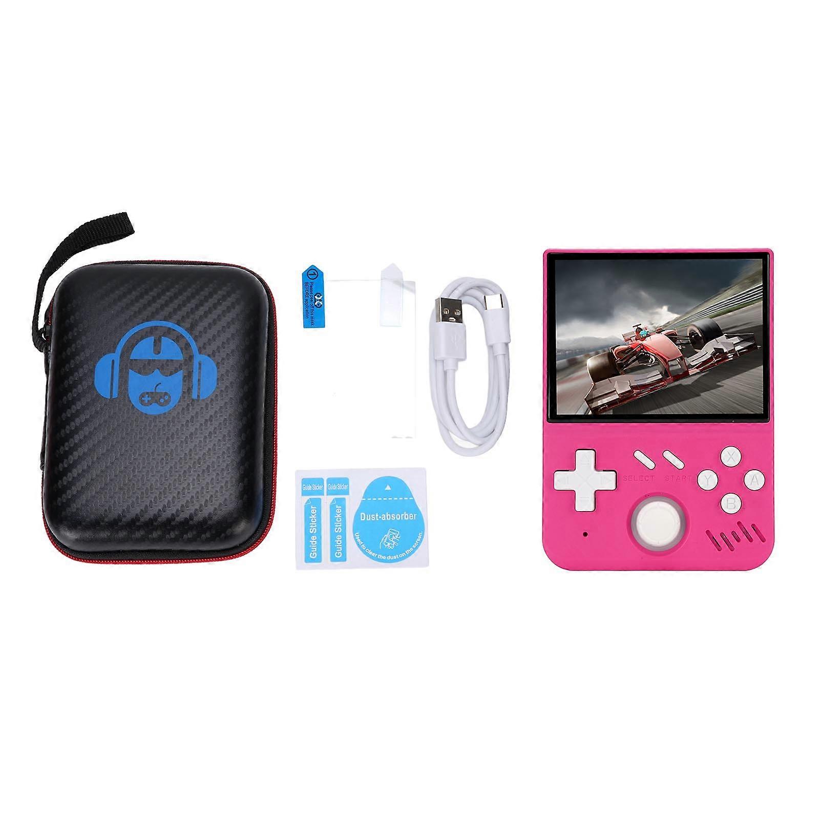 Portable Retro Handheld Game Console 3.5" Screen 128G Roseate with 3D Joystick and Emulators
