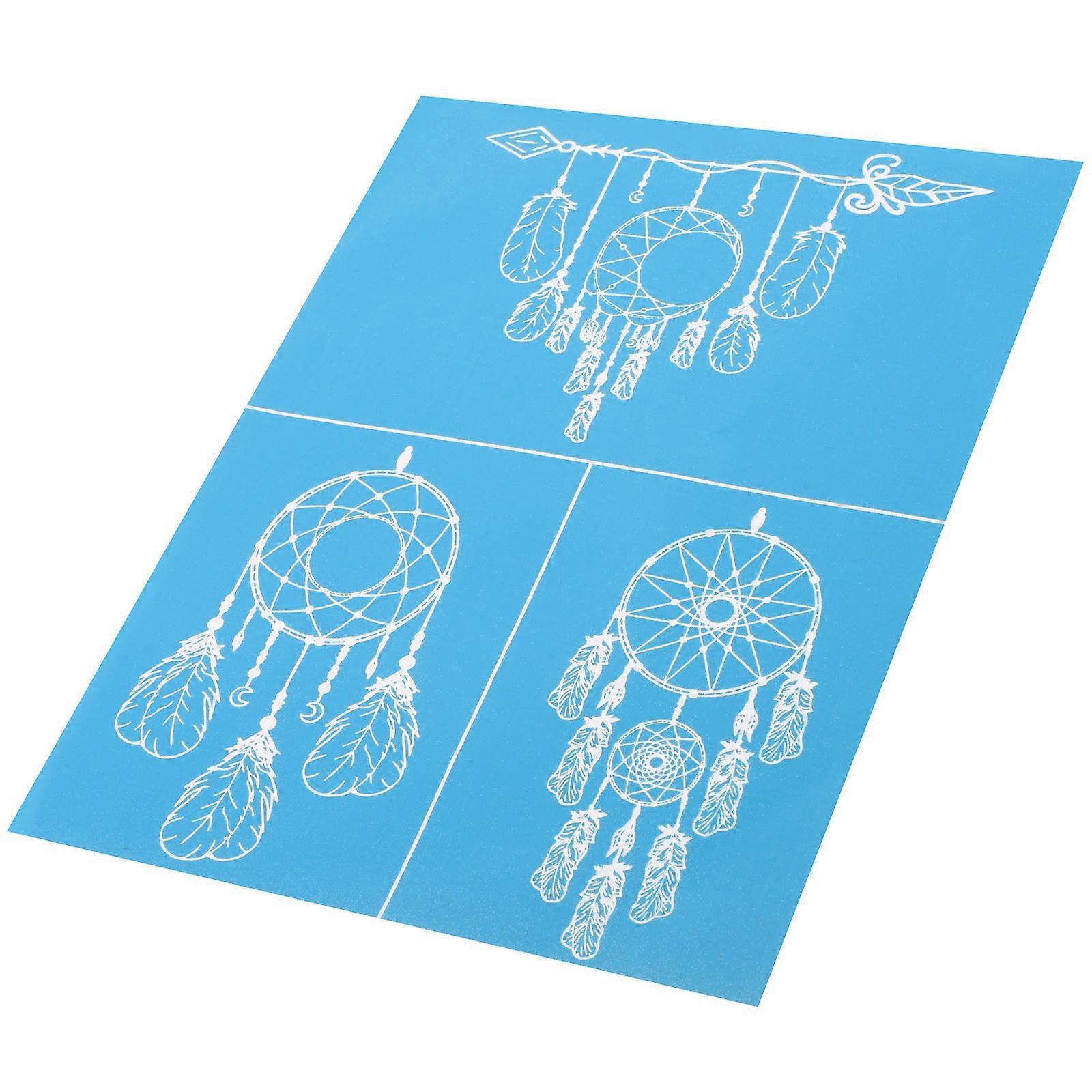 Silk Screen Stencil Mesh Screen Stencil for Painting 1 Sheet Sky-Blue