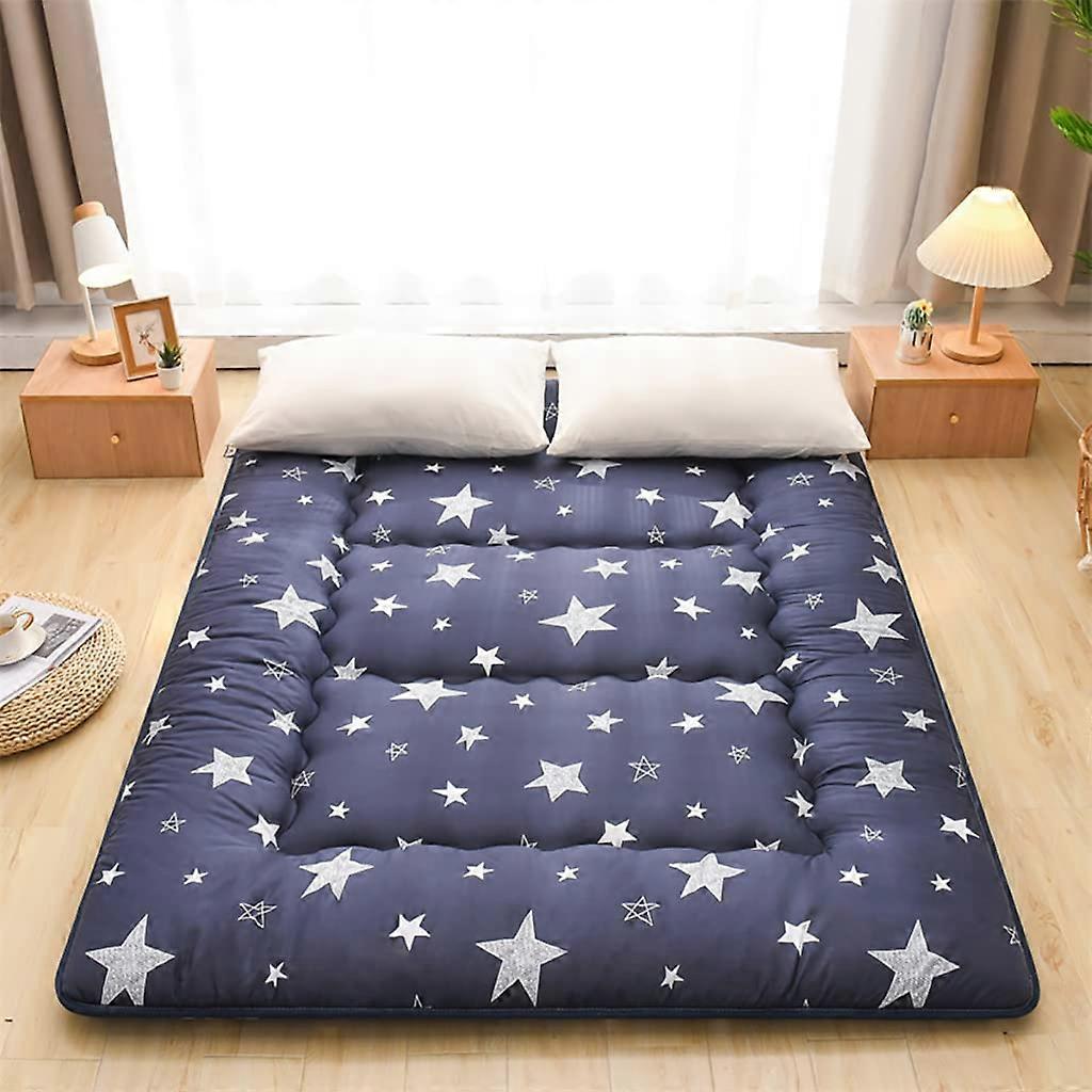 Thick, quilted, soft, breathable futon mattress, nonslip, foldable for dormitory, 90x200 cm