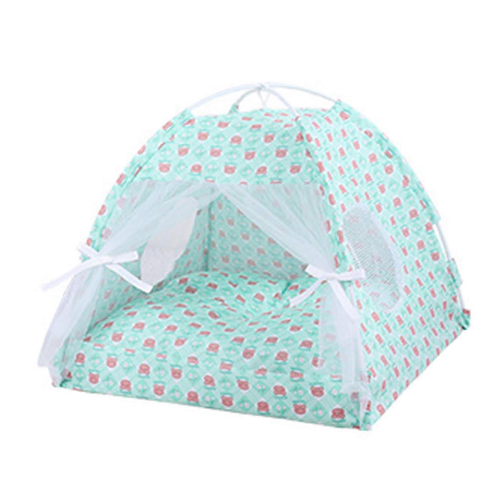 Portable pet tent, removable, breathable, teepee, for dogs and cats, indoor and outdoor use, for camping, practical