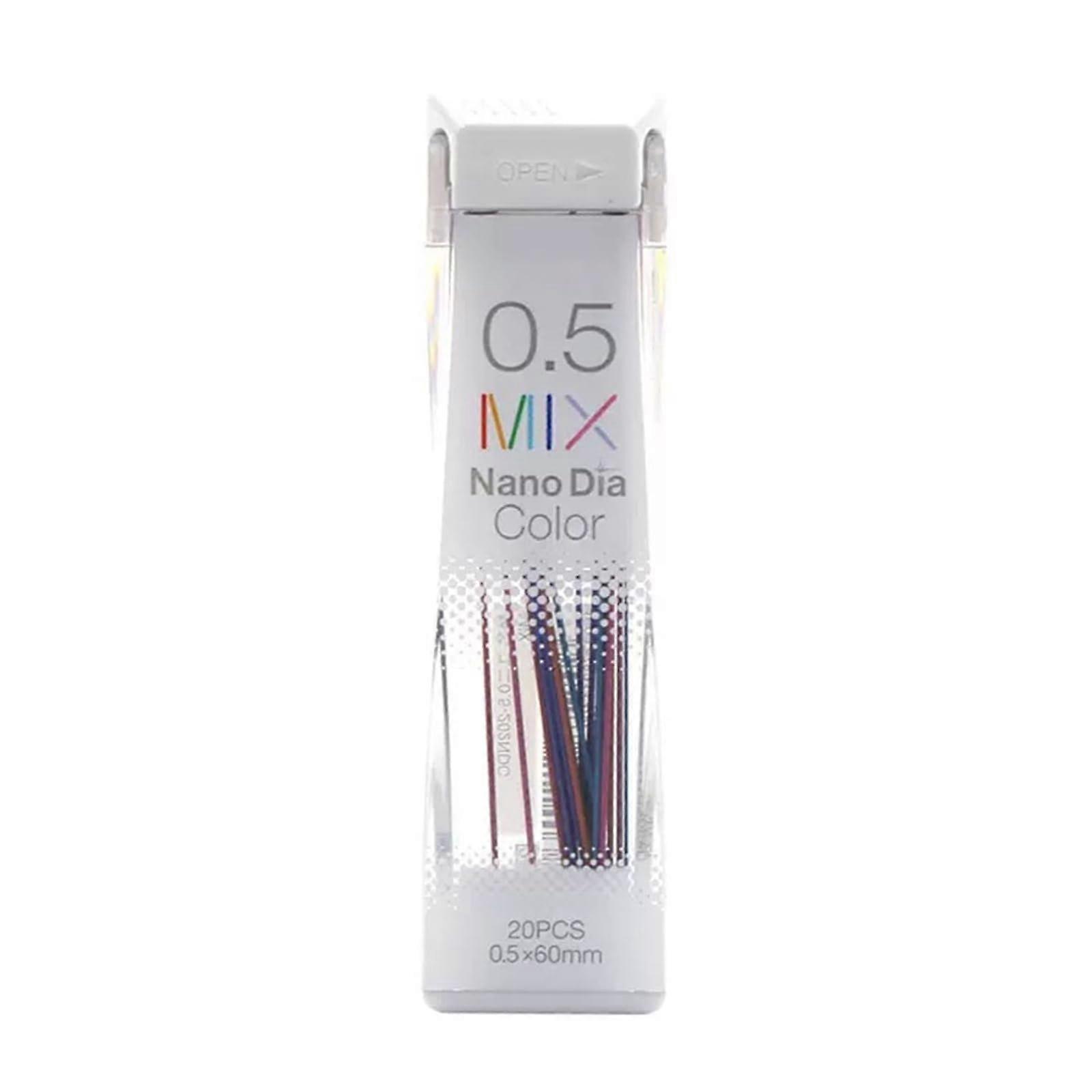 Pack of 20 0.5 mm Thick Pencil Leads for 0.5 mm Mechanical Pencil, Automatic Pencil, Coloured Leads for Art, Drawing, Sketching