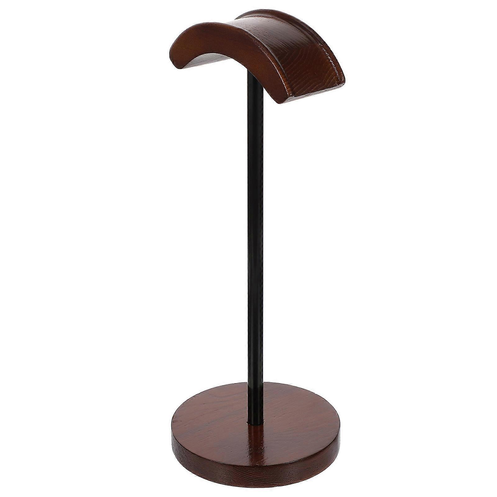 Durable Plastic Coffee Color Headphone Stand for Storage with Smooth Surface and 6.3x4.7 Inches
