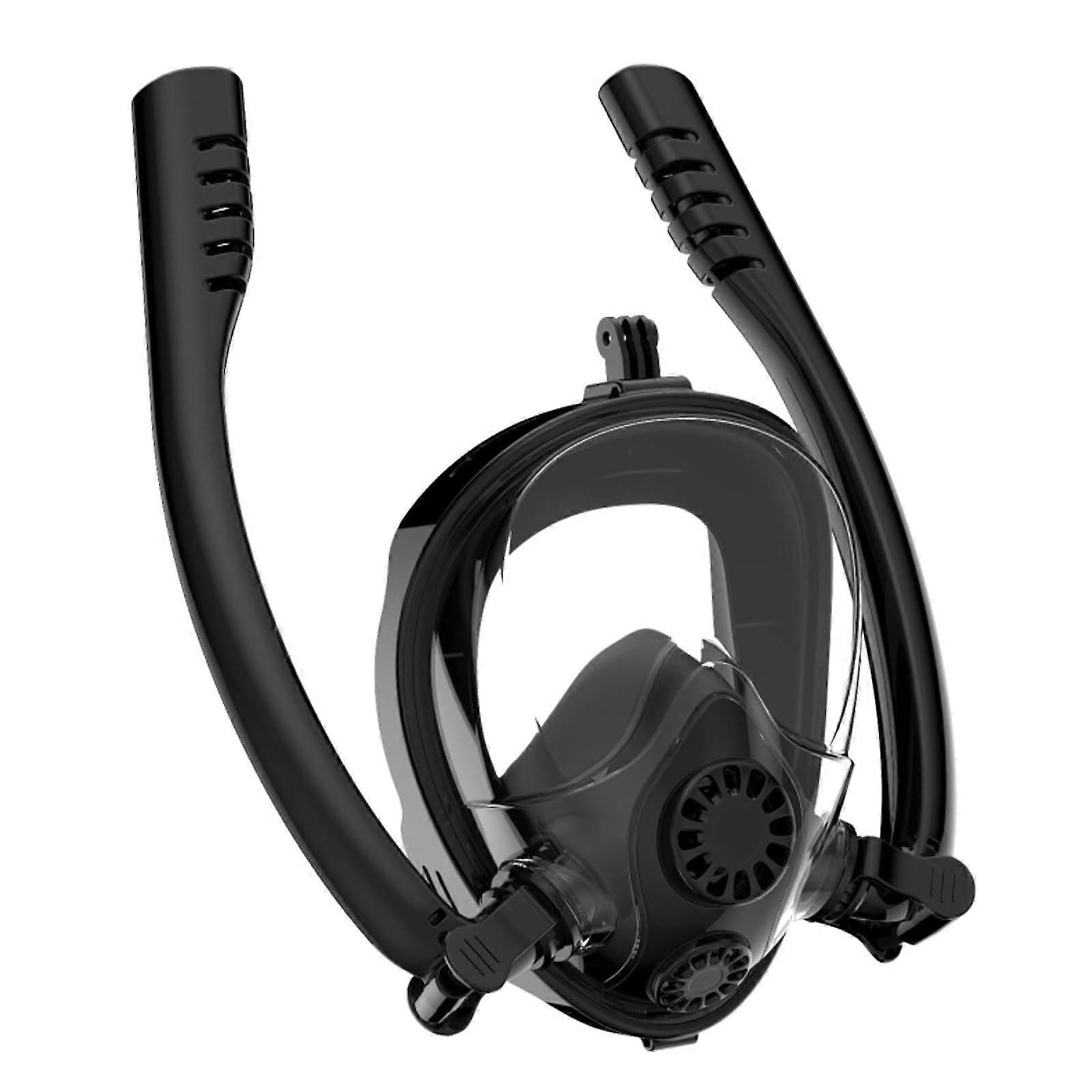 Mini diving tank with full face mask, 0.5L diving tank, diving mask with antifog and leakproof flat lens