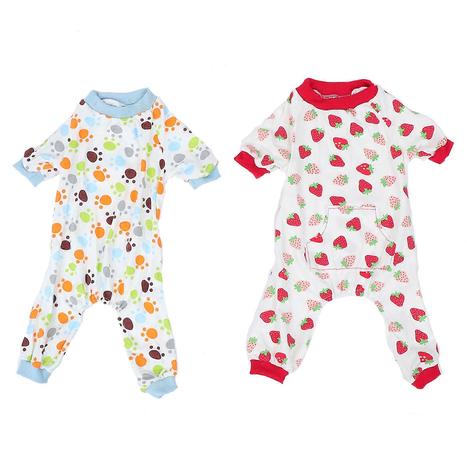 Dogs Pyjamas Pet Supplies Four Legged Design Sleeping Warmth Assorted Color 2Set