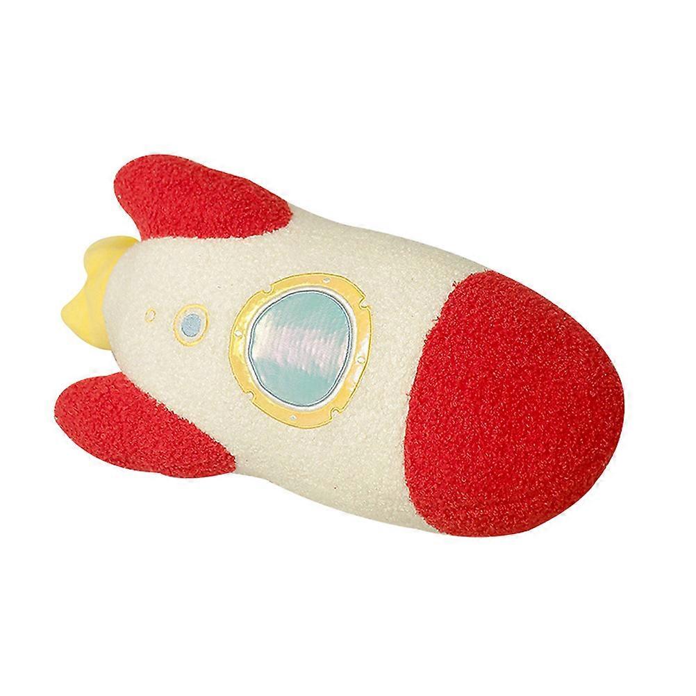 Nursery Pillow Decor Cartoon Throw Pillow Doll Home Decoration Children Adults Assorted Color Rocket Shape 55x22cm Toy 1Pack