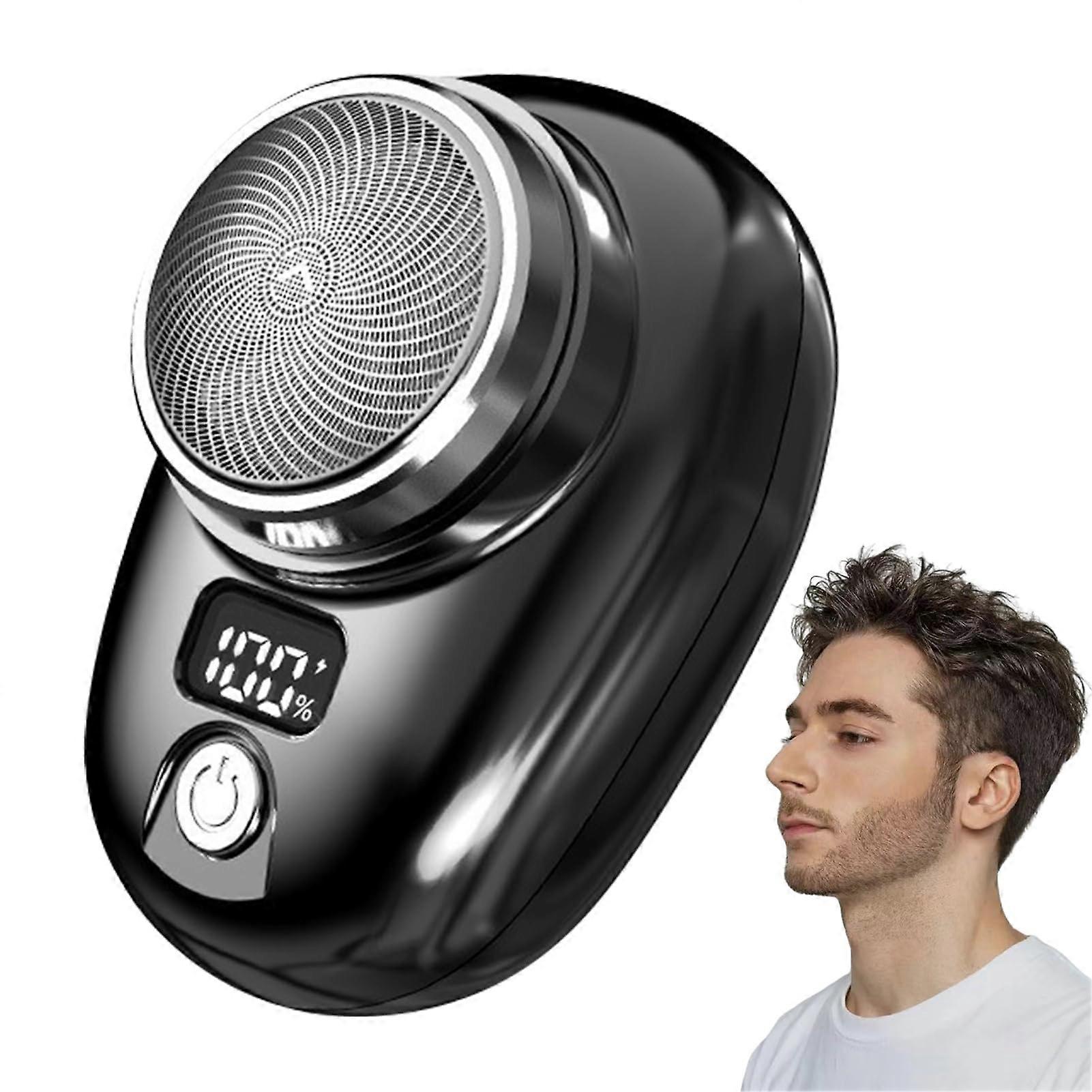 Travel Electric Shaver, Portable Razor for Men with Battery Level Indicator