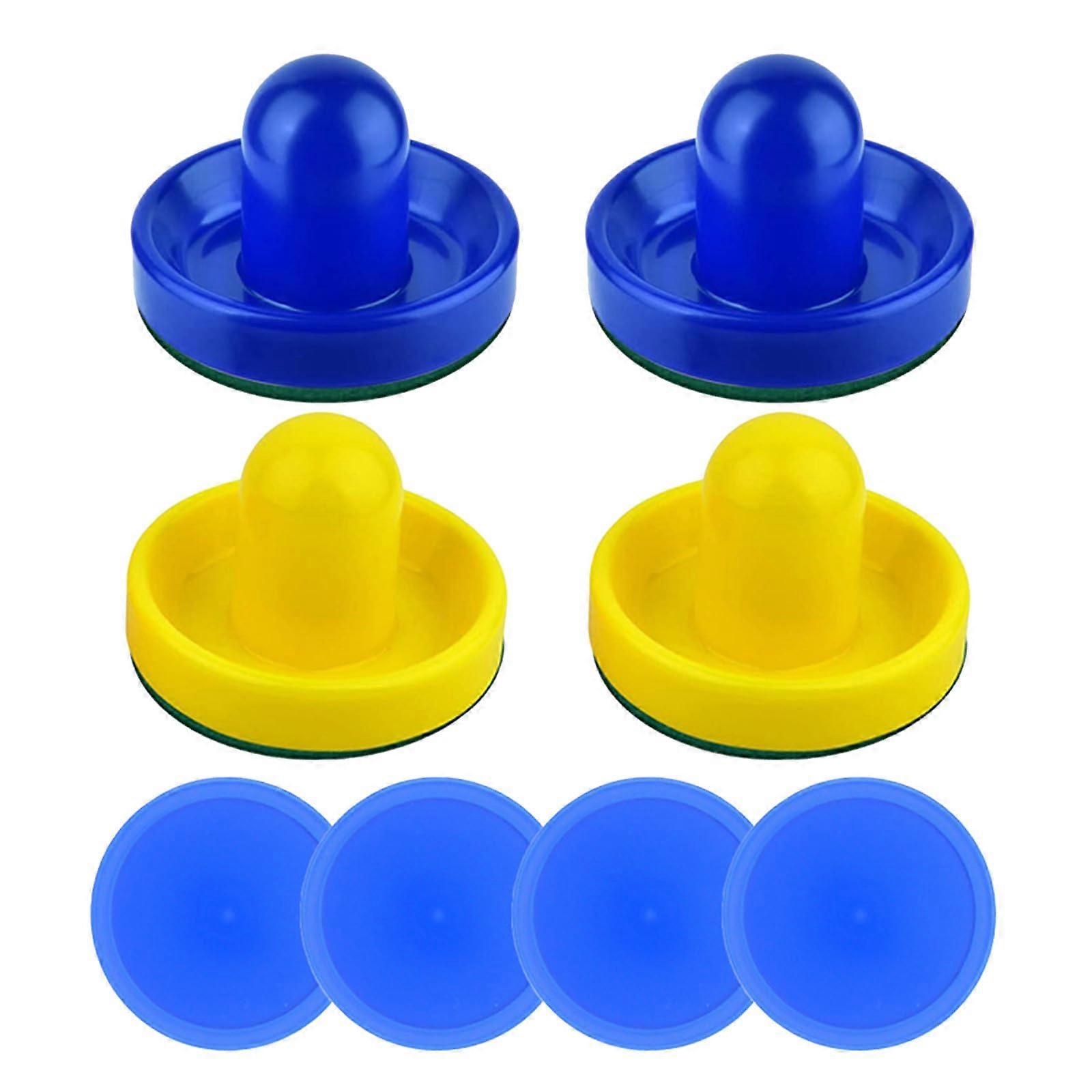 Air Hockey Pusher and Replacement Pucks Set for Standard Game Tables - Durable Paddle and Puck Combo, 3-Inch Size