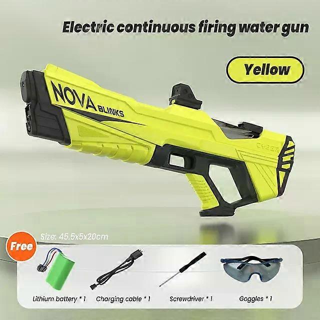 New Electric Water Gun Play Sprinkers Toys Fully Automatic Continuous Fire Water Gun Play Sprinkers Large Capacity Beach Summer Children's Water Playi