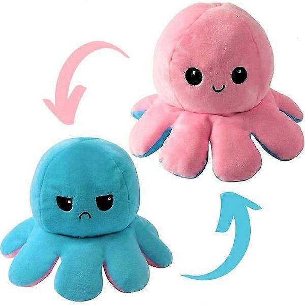 Reversible octopus plush - Cuddly octopus plush - Reversible plush toy - Cuddly plush - Octopus reversible plush