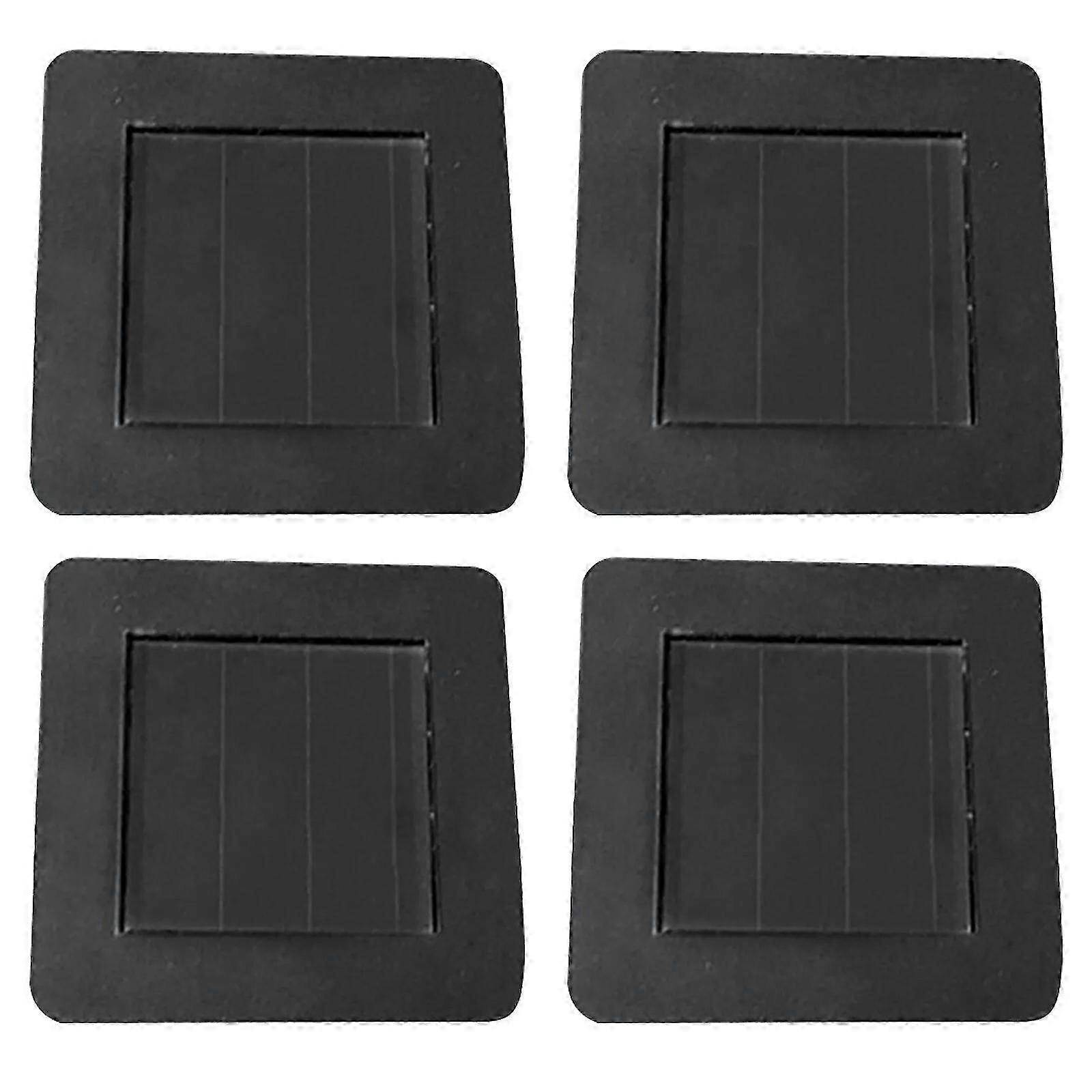 2PCS / 4PCS Solar Light Replacement Top Square Solpanel för utomhuslampor